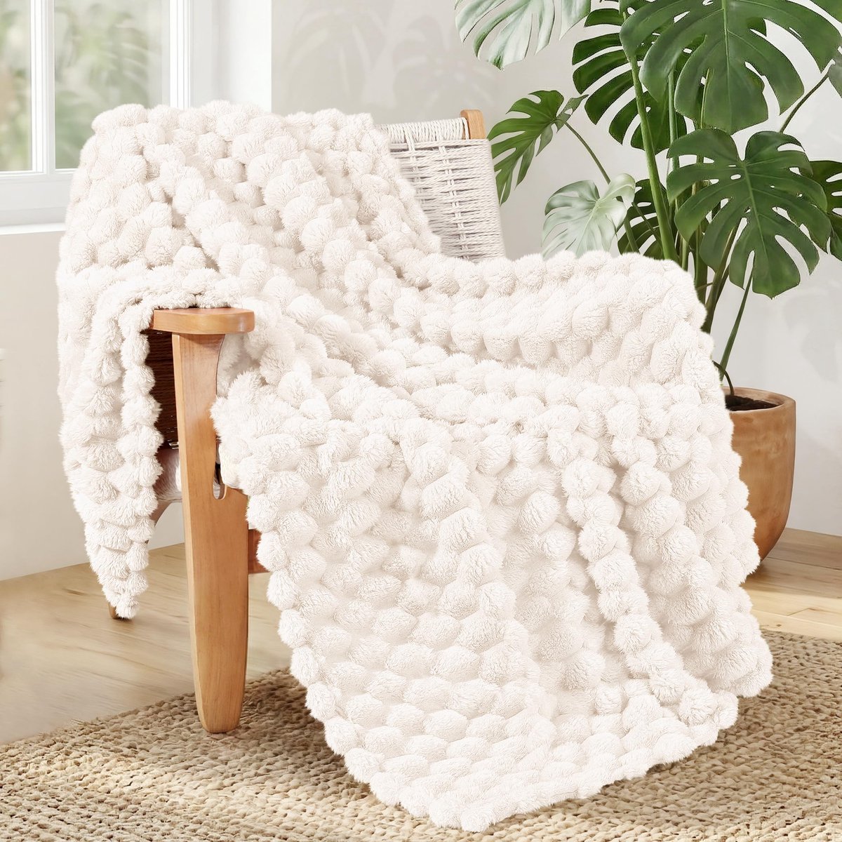 SolidKeus - Fluffy Sofa Dekbed 130 x 150 cm in Wit