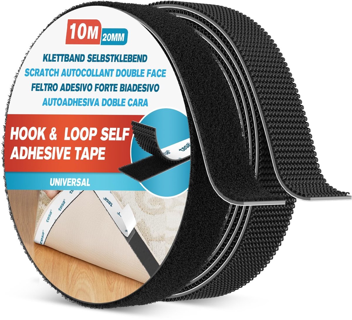 SolidKeus - Dubbelzijdige Plakband 10m x 20mm
