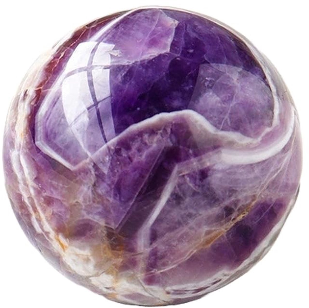 SolidKeus - Geel Citrienkristal Bal 40 mm, Helende Steen (Droom Amethist)