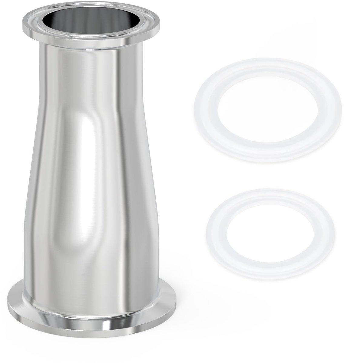 SolidKeus - 304 Roestvrij Staal Buis Reductor met Silicone Pakkingen