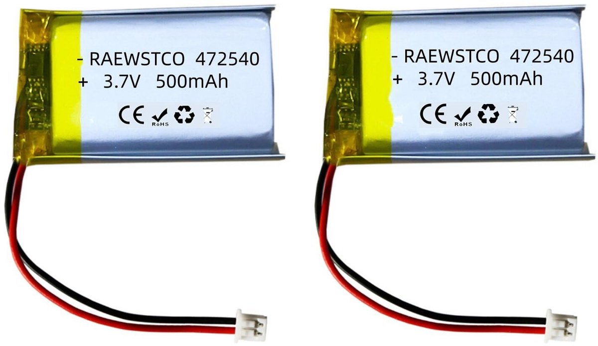 SolidKeus - 2 Stuks Lithium-Ion Batterij voor Digitale Apparaten