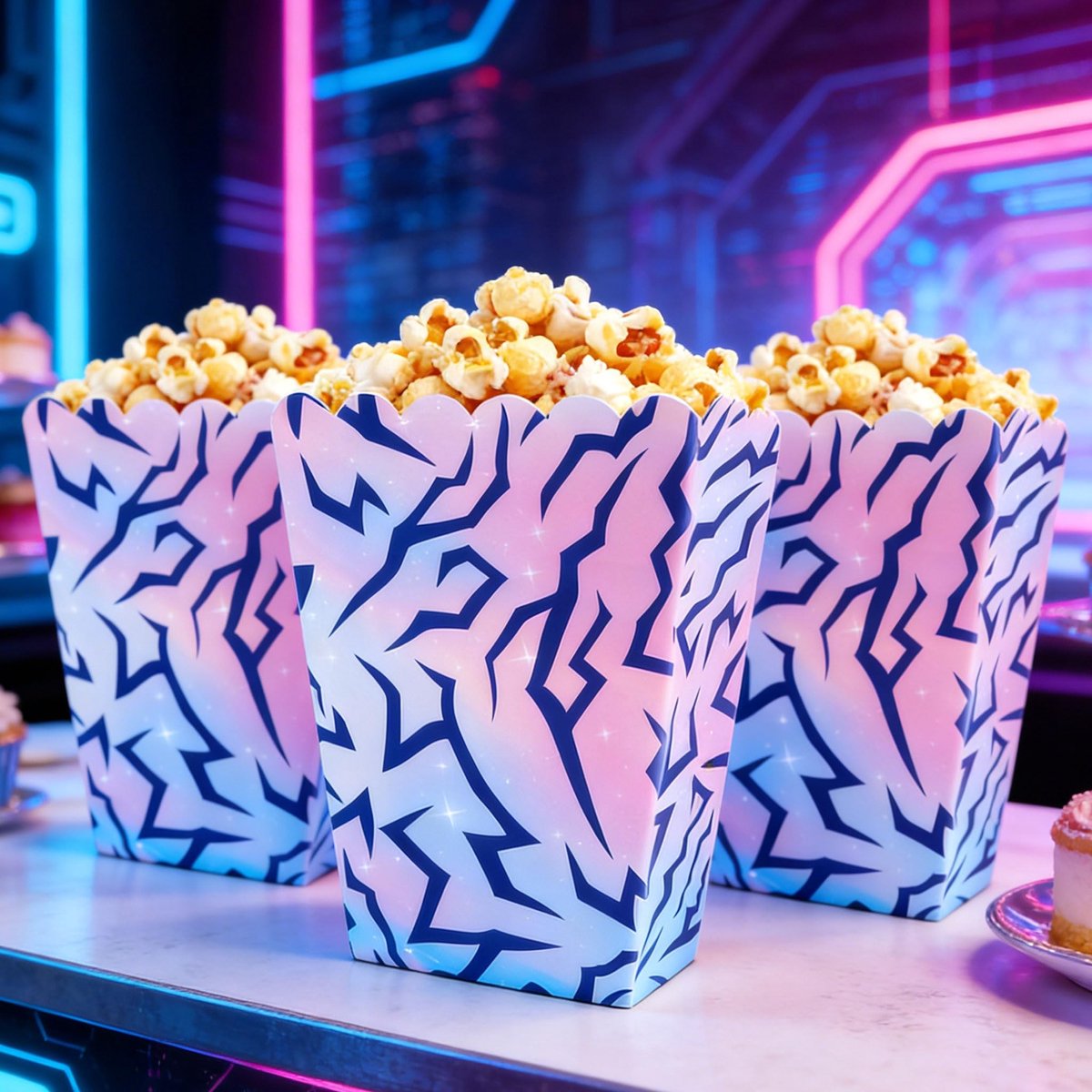 SolidKeus - Lila Popcorn Dozen voor Feestelijke Gelegenheden