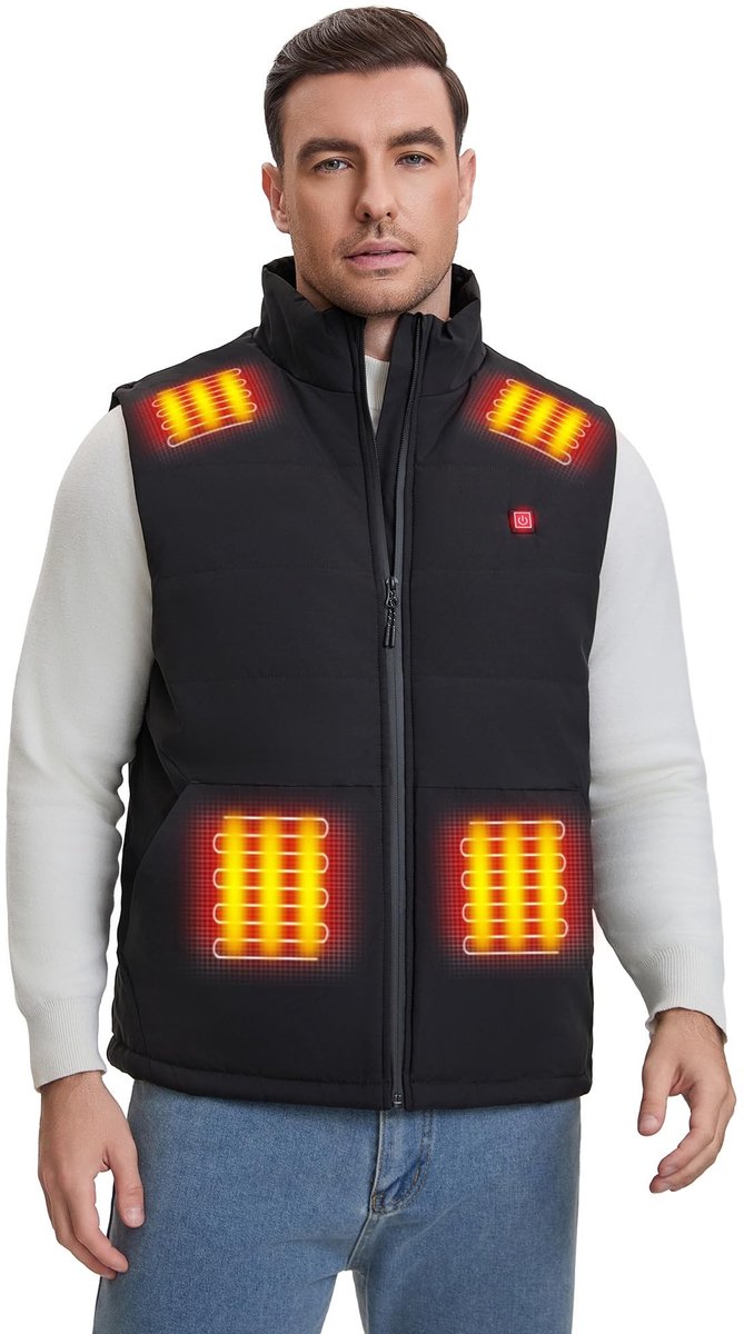 SolidKeus - Draagbaar Warmte Vest met Powerbank