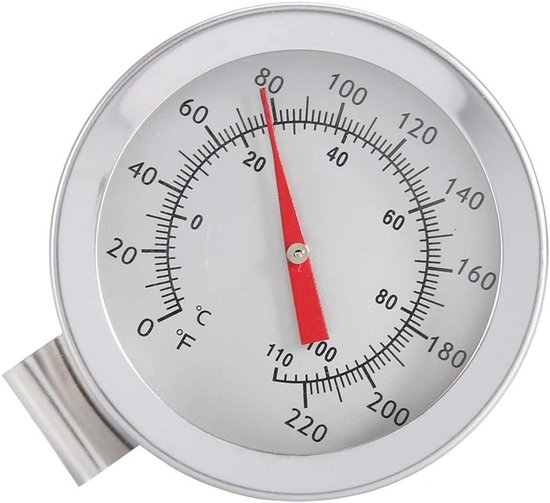 Metalen Lange Sonde Wijzerplaatthermometer met Clip Waterkoker Clip-on Wijzerplaatthermometer voor Koken Kokend Bier Thuis Brouw Thermometer 12 inch — afbeelding 5