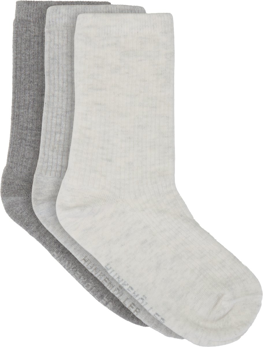 Hunkemöller 3-Pack Cotton Crew Socks Grijs