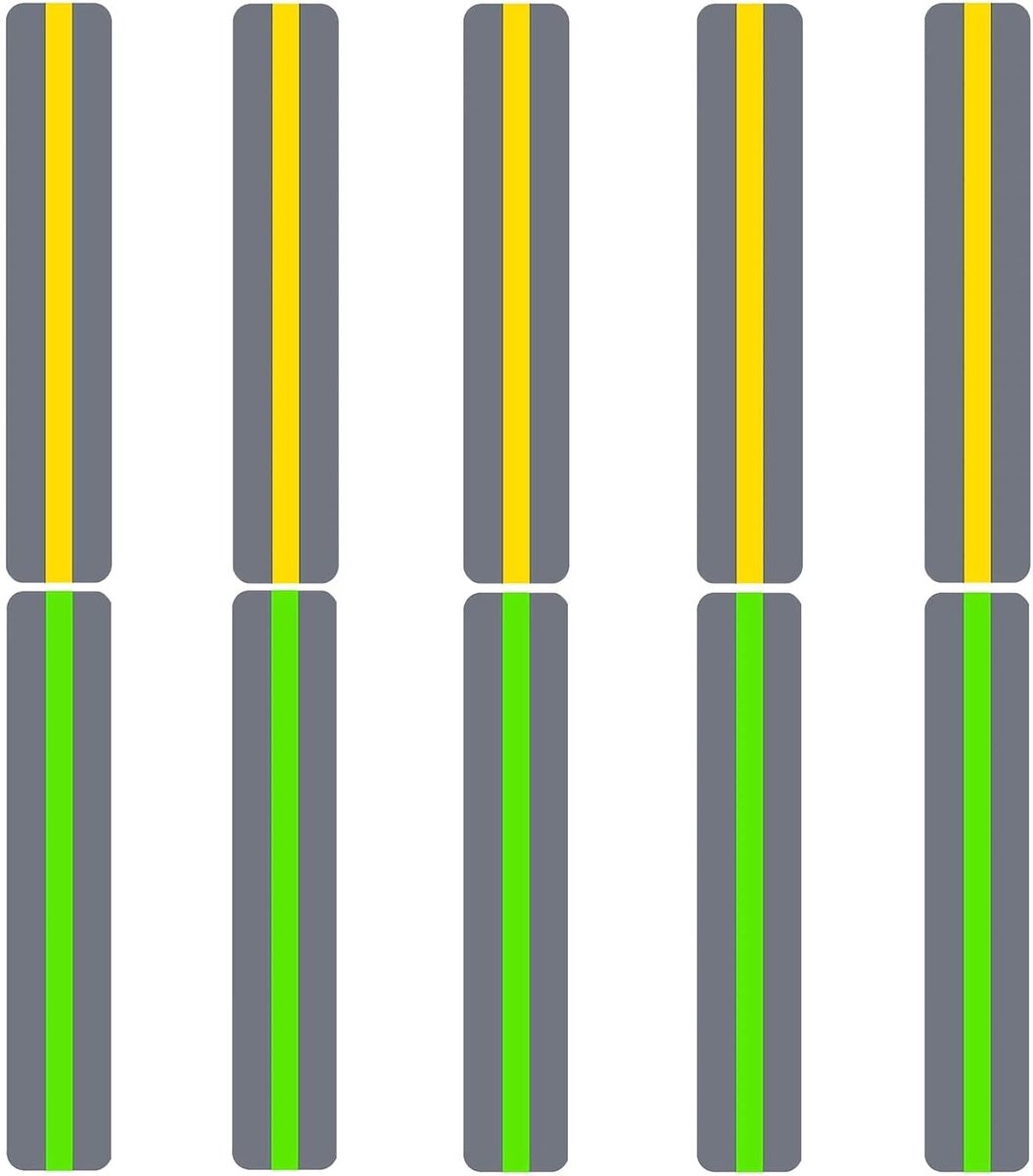 10 stuks geleide leesstrips, markeringsstrips, highlight-strips, overlay lezen, visuele stress verminderen, leeshulp voor kinderen, leeshulp voor adhs