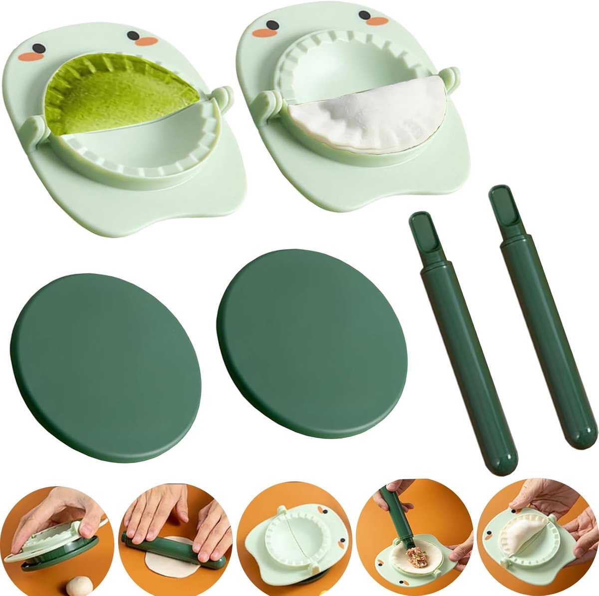 2 sets, voor pasta, ergonomische handmatige dumplingvorm, Chinese vorm