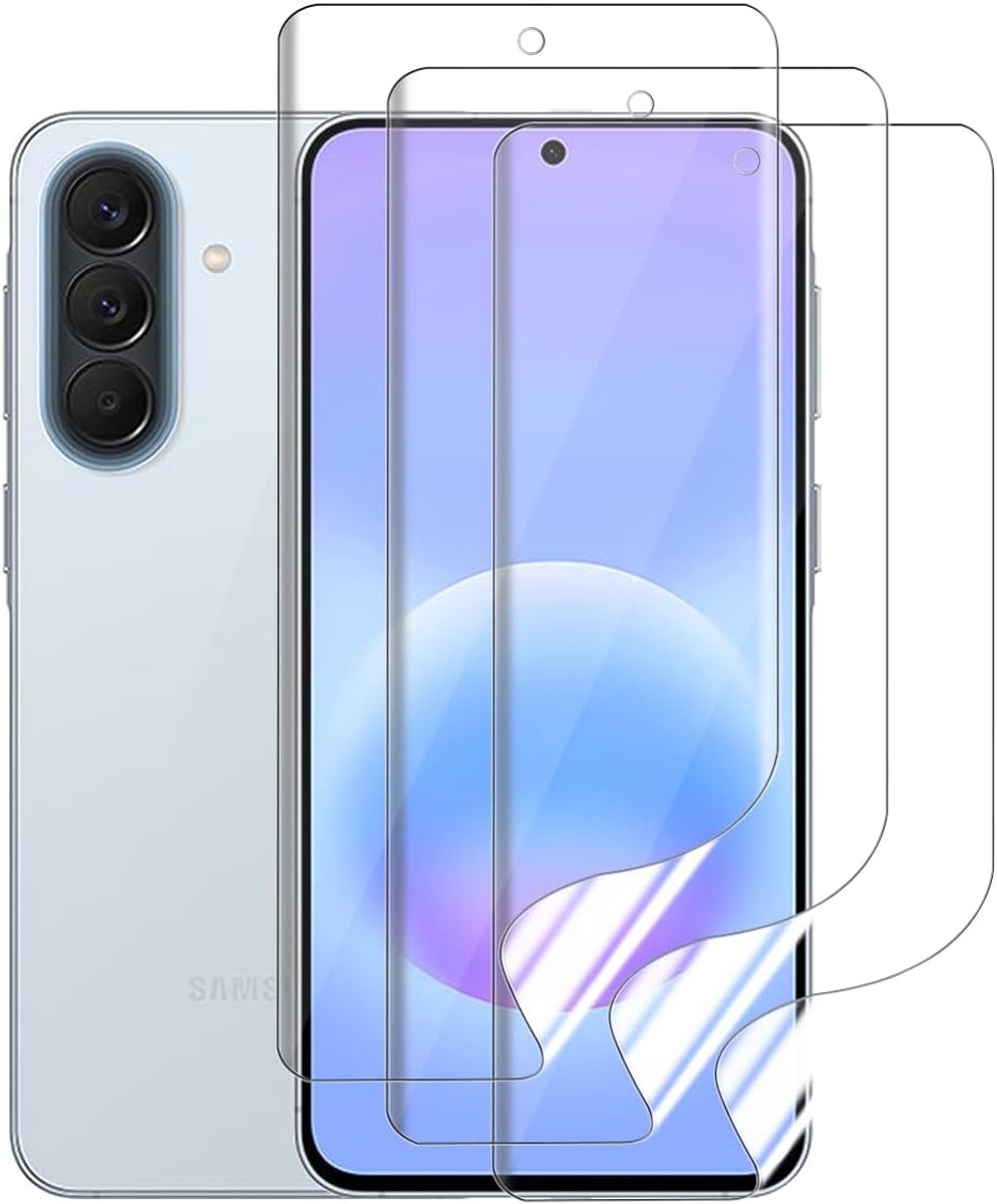 3-pack hydrogelfolie voor Samsung Galaxy A57, transparante hydrogel beschermende film schermbeschermer, zacht, HD helder, anti-luchtbellen, zelfgenezend, eenvoudige installatie [geen glas]