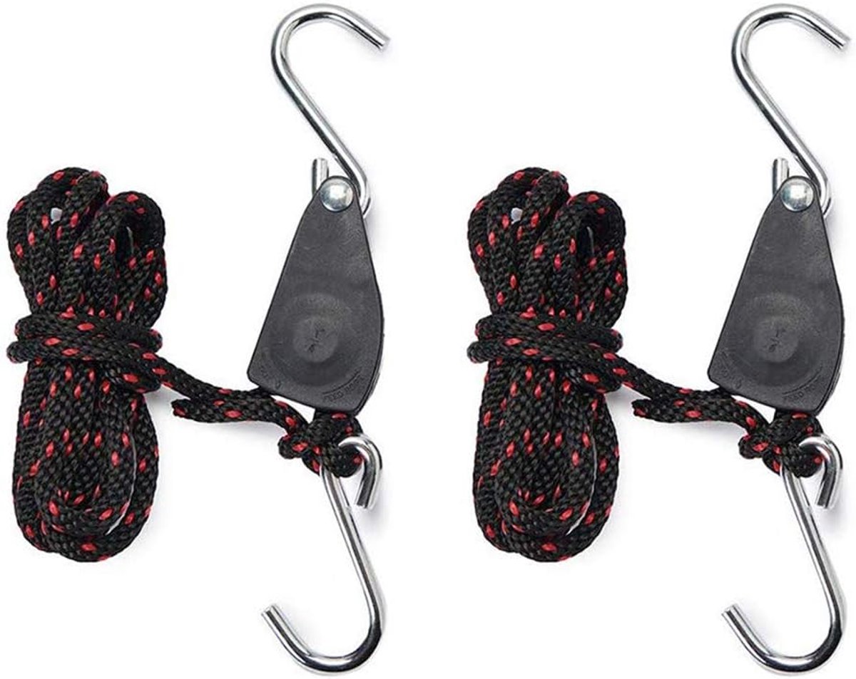 2 x 0,6 cm roestvrijstalen heftouw met ratel