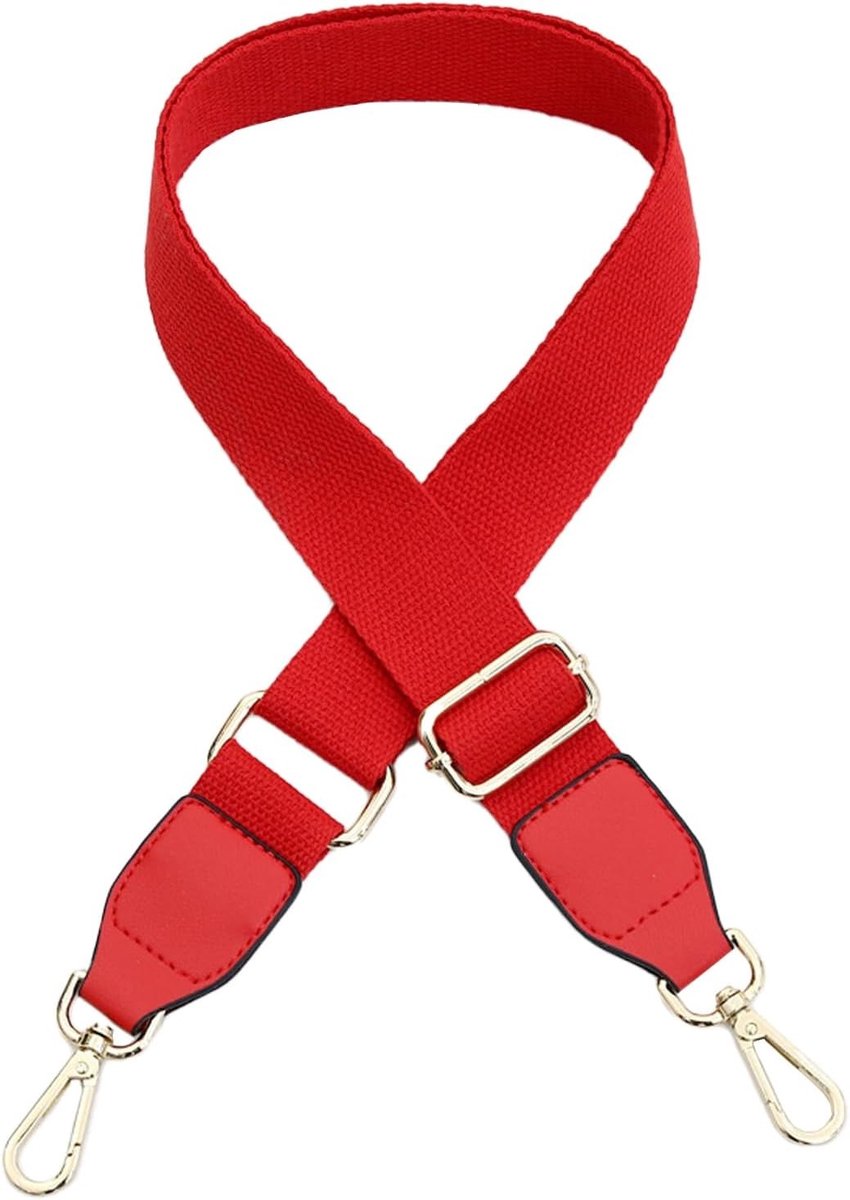 Verstelbare Schouderband voor Handtas of Schoudertas, Breed en Comfortabel, Vervangende Strap (80-130 cm) in Rood, Ideaal voor Stijlvolle Accessoires en Dagelijks Gebruik