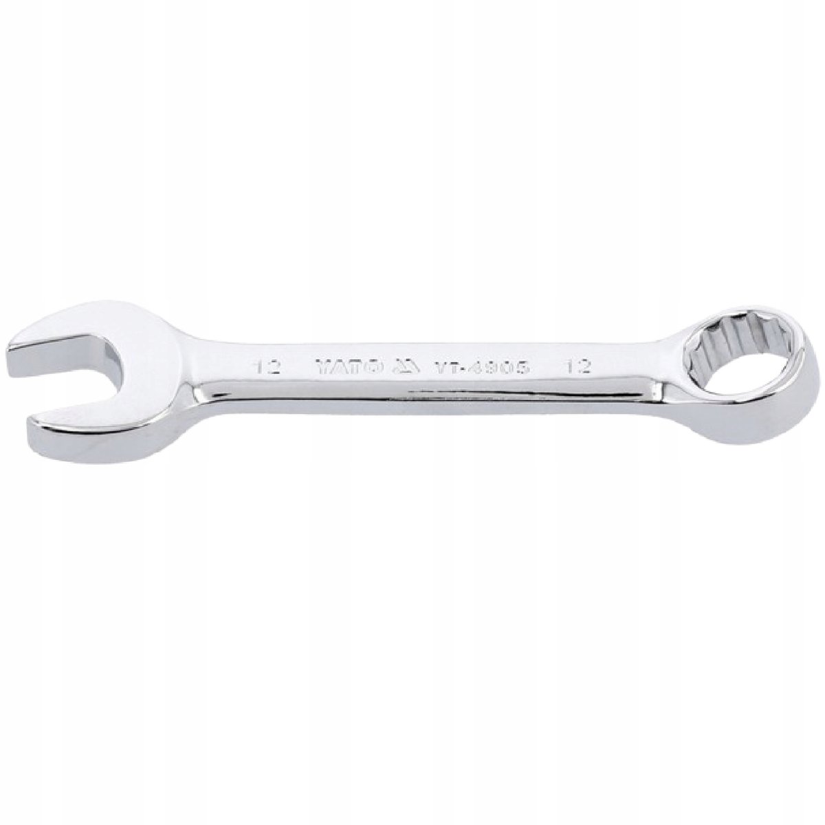 Kort platte ring sleutel 12mm, 40CrV staal, 108mm