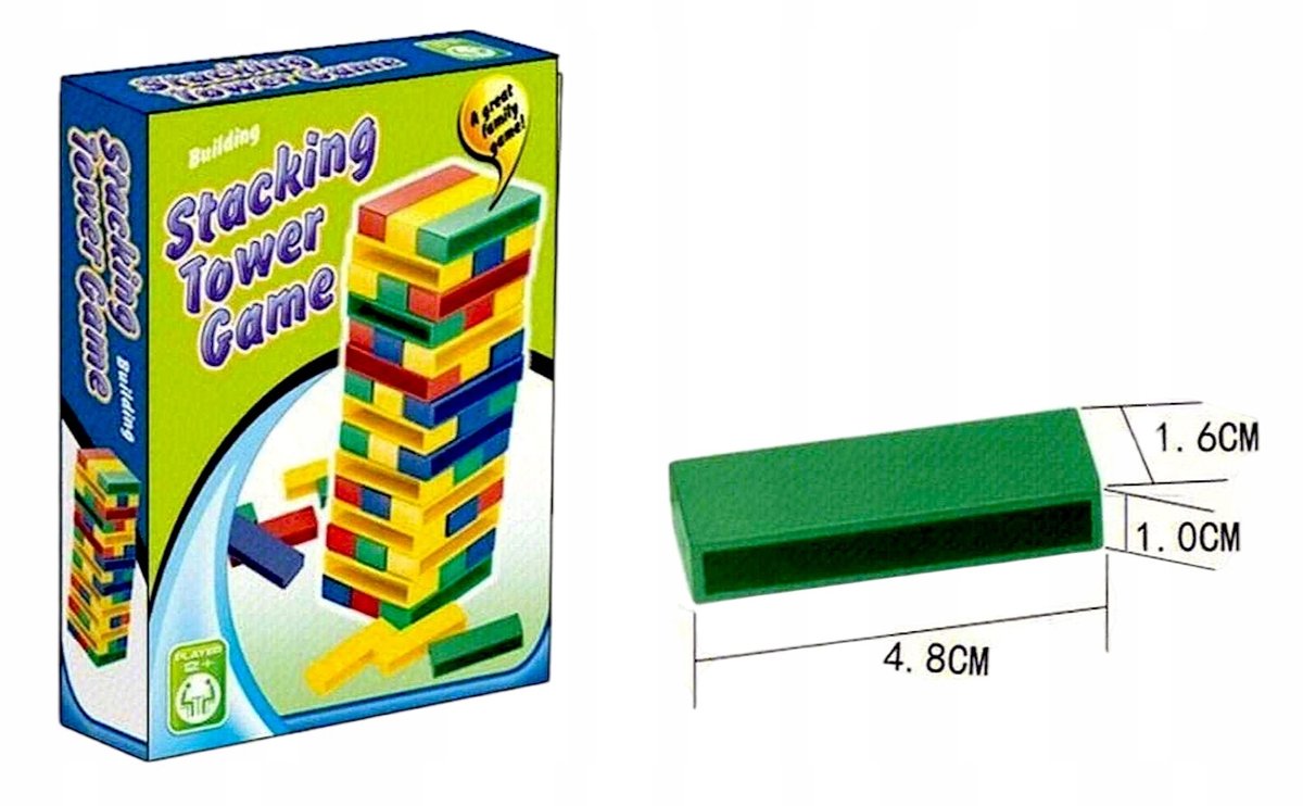 Houten Stapeltoren Spel - Zorgvuldig Bouwen en Balanceren