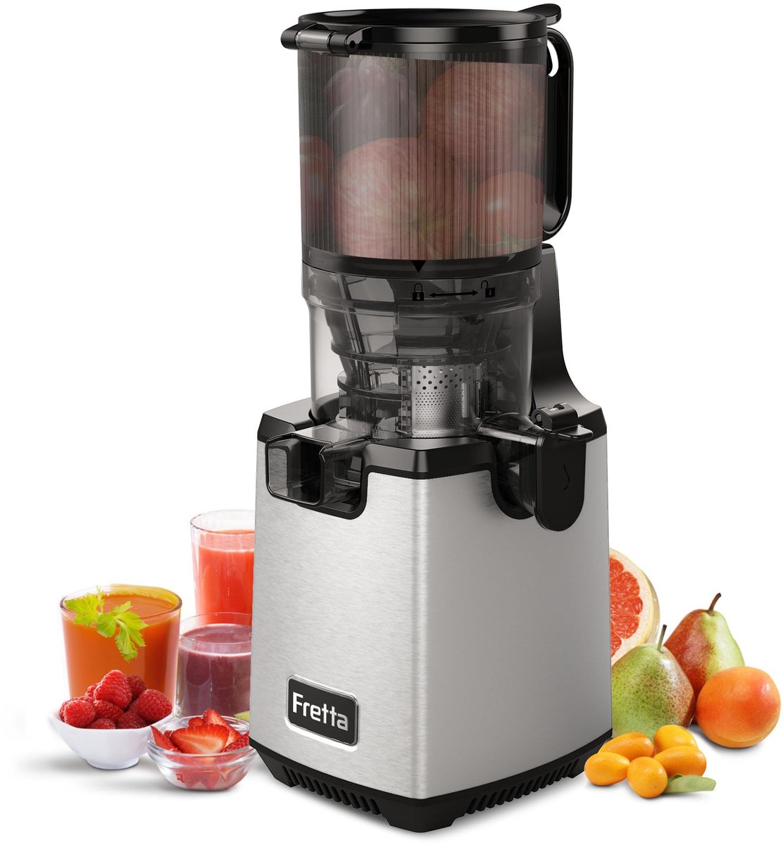 SolidKeus - Slow Juicer voor Fruit en Groenten met 1.8L Vulopening