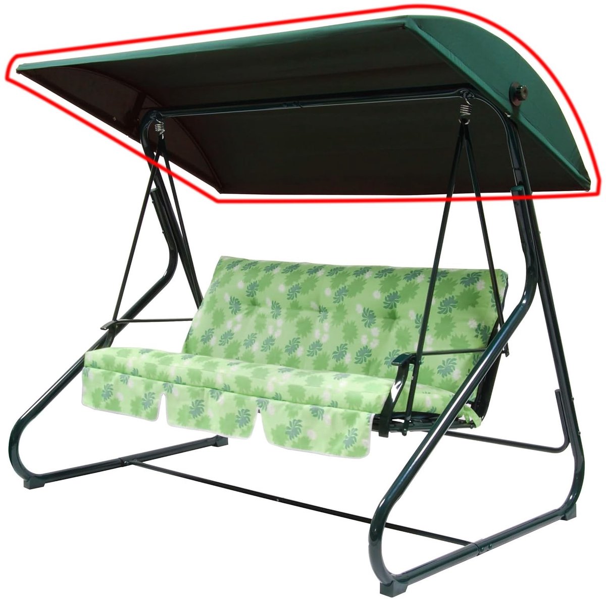 SolidKeus - Vervangende Tuin Hangmat Canopy Top Cover (Groen)