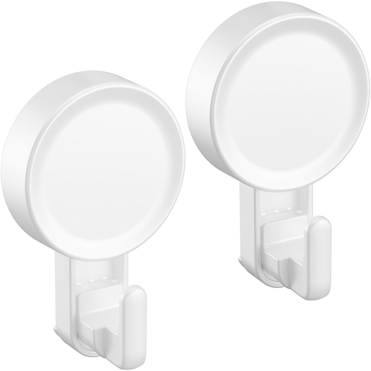 SolidKeus - 2-Pack Sterke Zuignappen met Haak voor Badkamer