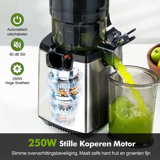 SolidKeus - Slow Juicer voor Fruit en Groenten met 1.8 L Capaciteit — afbeelding 3