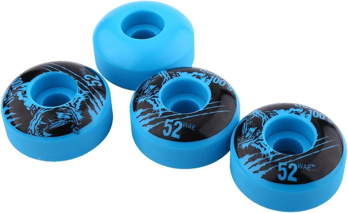 Set van 4 Cruiser Skateboard Wielen 52mm x 30mm PU voor Longboard en Outdoor Activiteiten