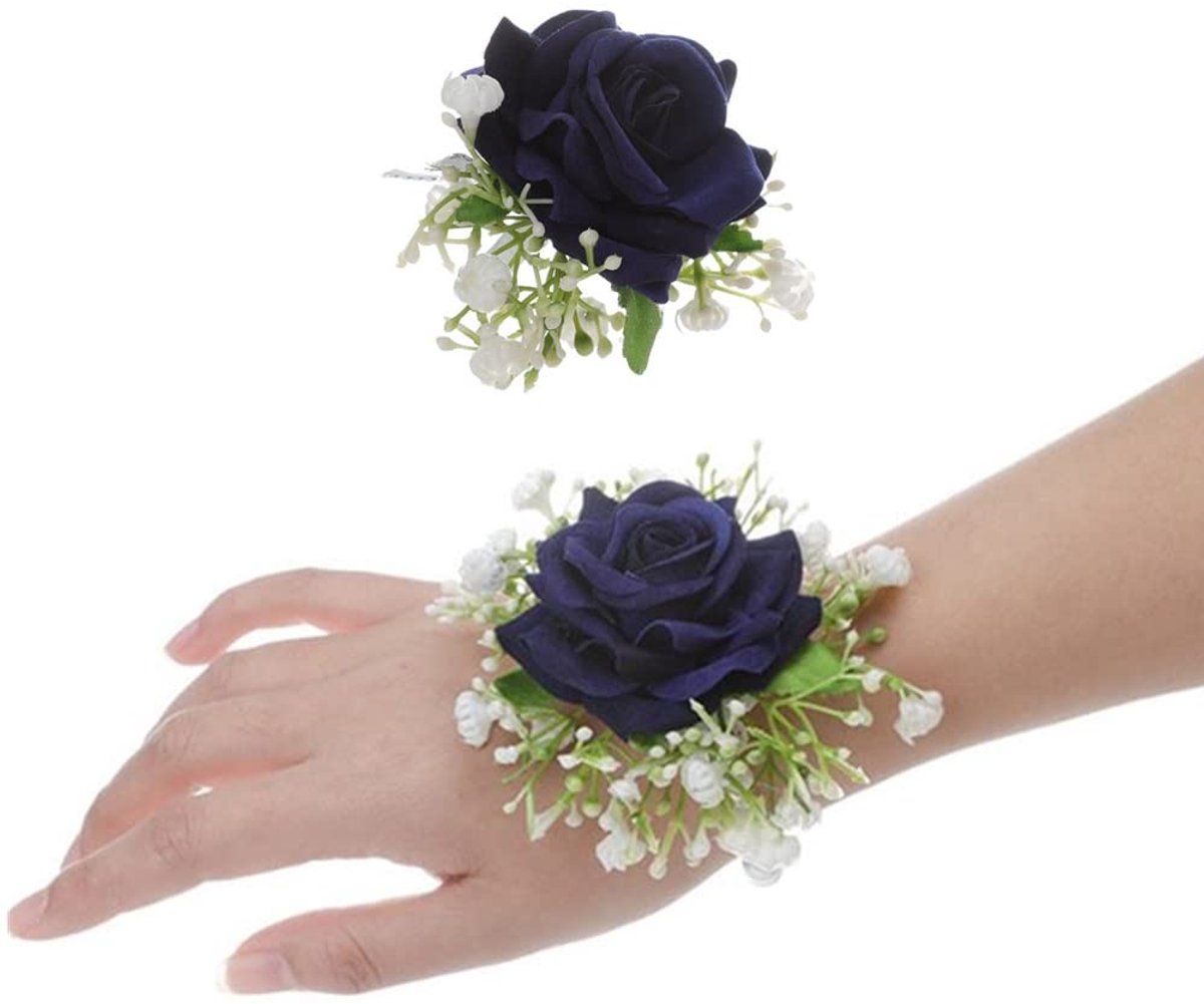 SolidKeus - Corsage en Boutonniere Set met Rozen voor Bruiloften