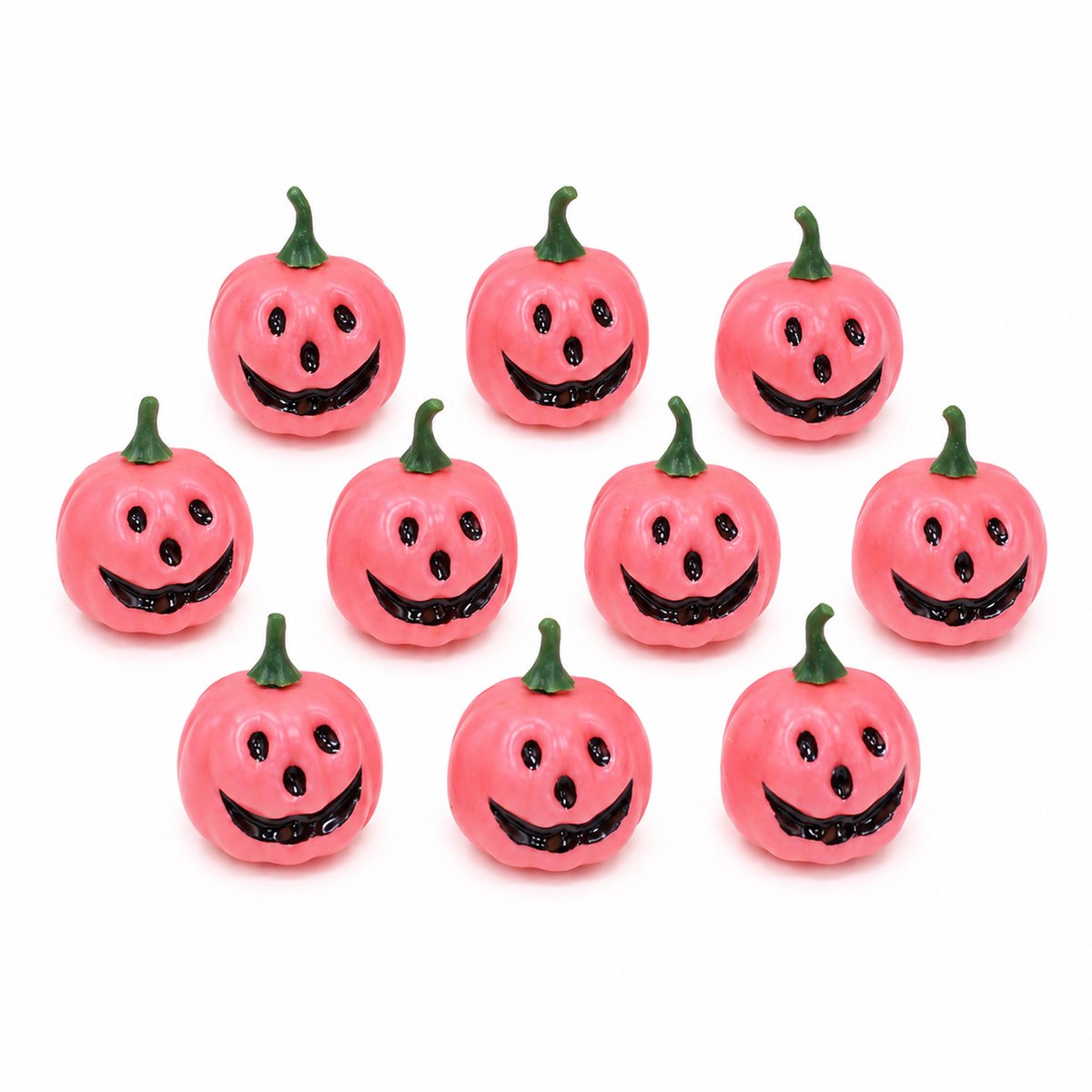 Pompoendecoraties - 10 Stuks Kunstmatige Pompoenen - Neppompoenen - Herfstdecoratie - Geschikt voor Thanksgiving en Halloween - Roze