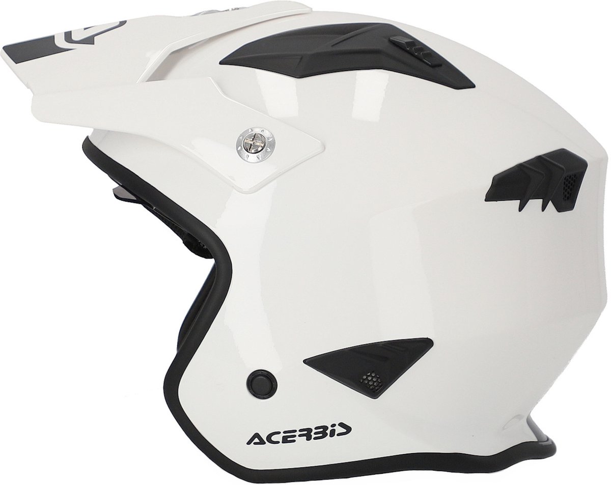 Acerbis Aria Solid Wit Jethelm - Helm