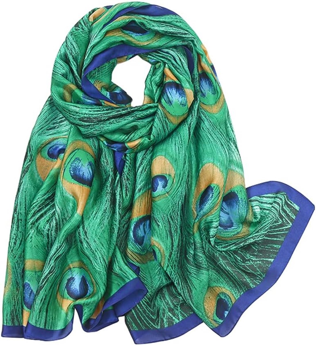 Boho dla kobiet Lekki szalik z kwiatowym nadrukiem Modne szale z frędzlami Szalik z frędzlami
