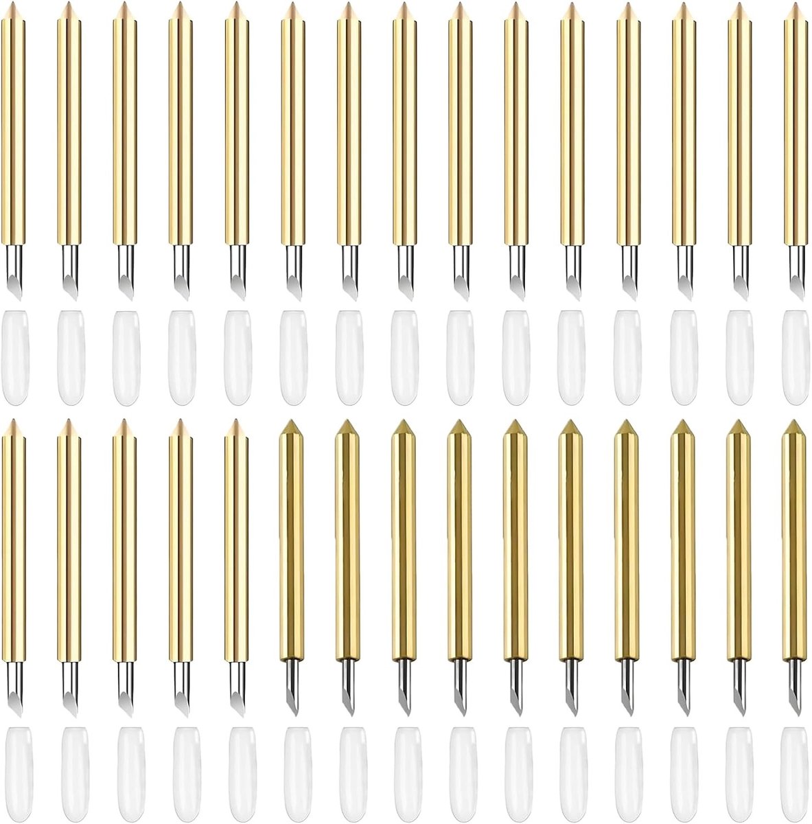 Set van 30 Premium Snijbladen voor Creatieve Projecten - Vervangbladen voor Maker 3/4 en Explore Air 2 - Inclusief 30°/45°/60° Snijhoek