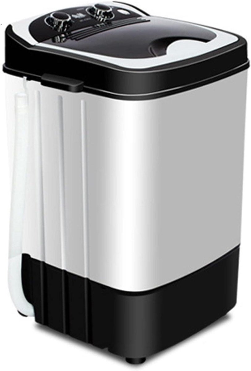 Draagbare Wasmachine Droger - Mini Compact - Kleine Wasjes - Met Timerfunctie - 2 kg Capaciteit - Grijs