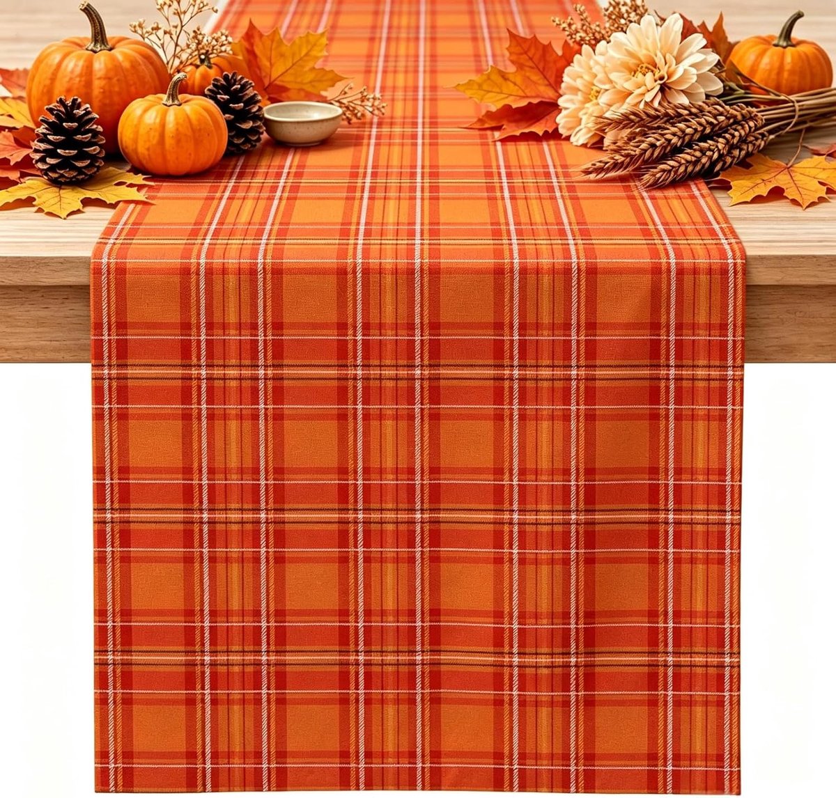 Tafelloper, herfstdecoratie, herfst, esdoornblad, tafelloper, herfstdecoratie, afwasbaar, tafeldecoratie, herfst, modern, blad, landhuisstijl, tafelloper voor keuken, tafel, tuinfeest