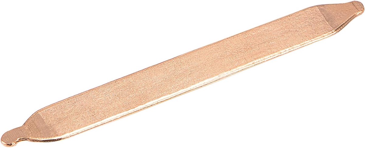 Sourcing map Platte koperen verwarmingsbuis voor het koelen van computer, laptop, CPU, GPU, koellichaam, 60 mm x 9 mm x 1 mm