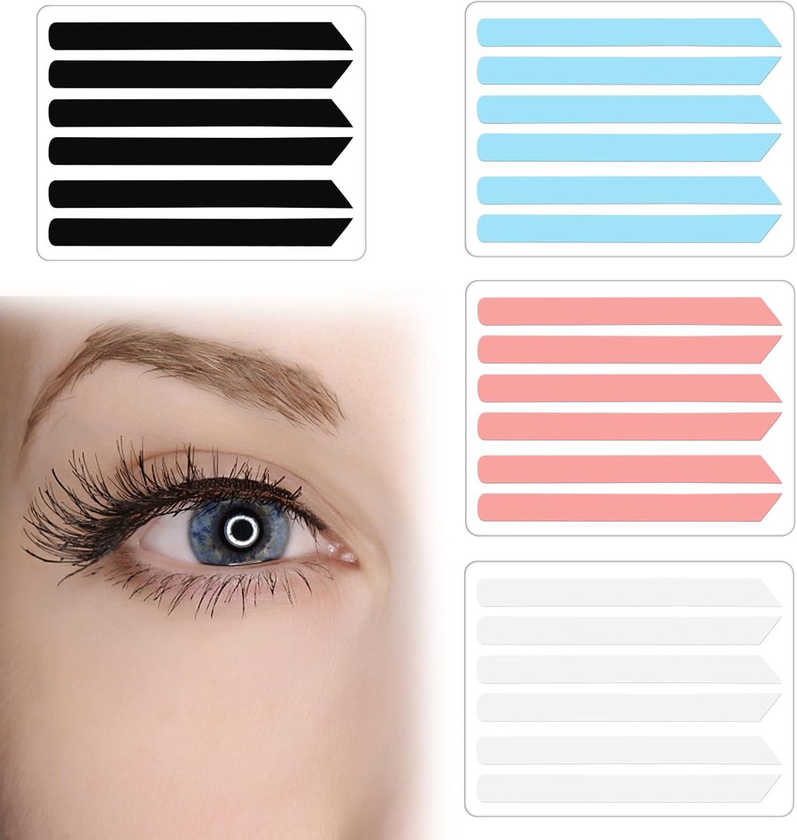 24 stuks wimperlift lint kit, zachte pads staafjes herbruikbare wimperlifting lint compensator
