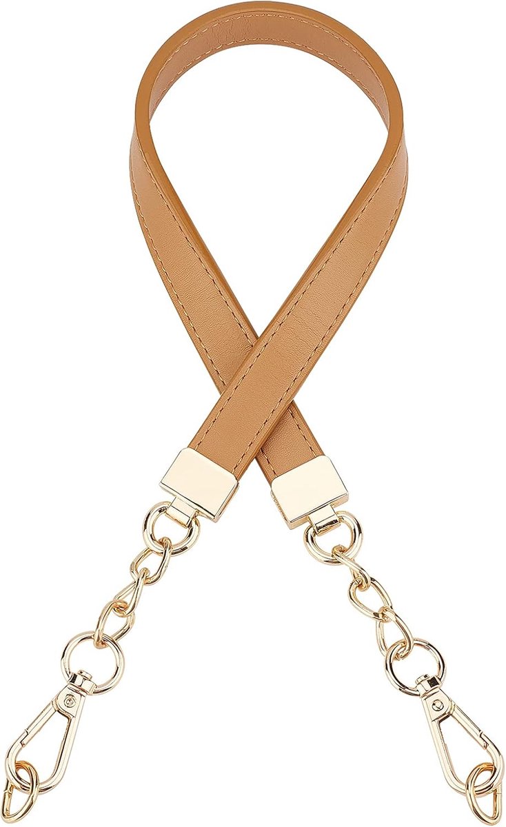 Handtas ketting handgrepen 62,5 cm camel reserveriem lederen riemen ketting reserveriem voor vrouwen handtas