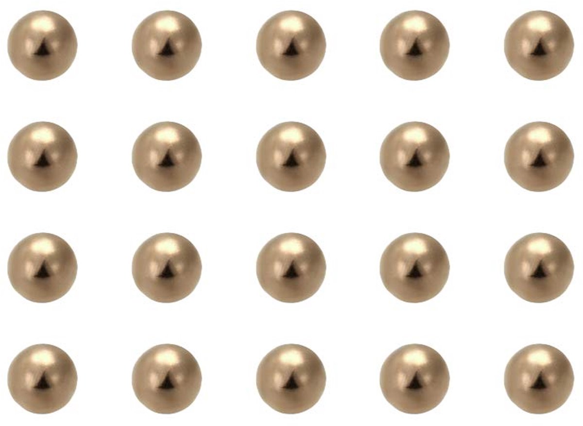 Sourcing map metrische precisie van massief messing kogeltjes, 6mm 50Min