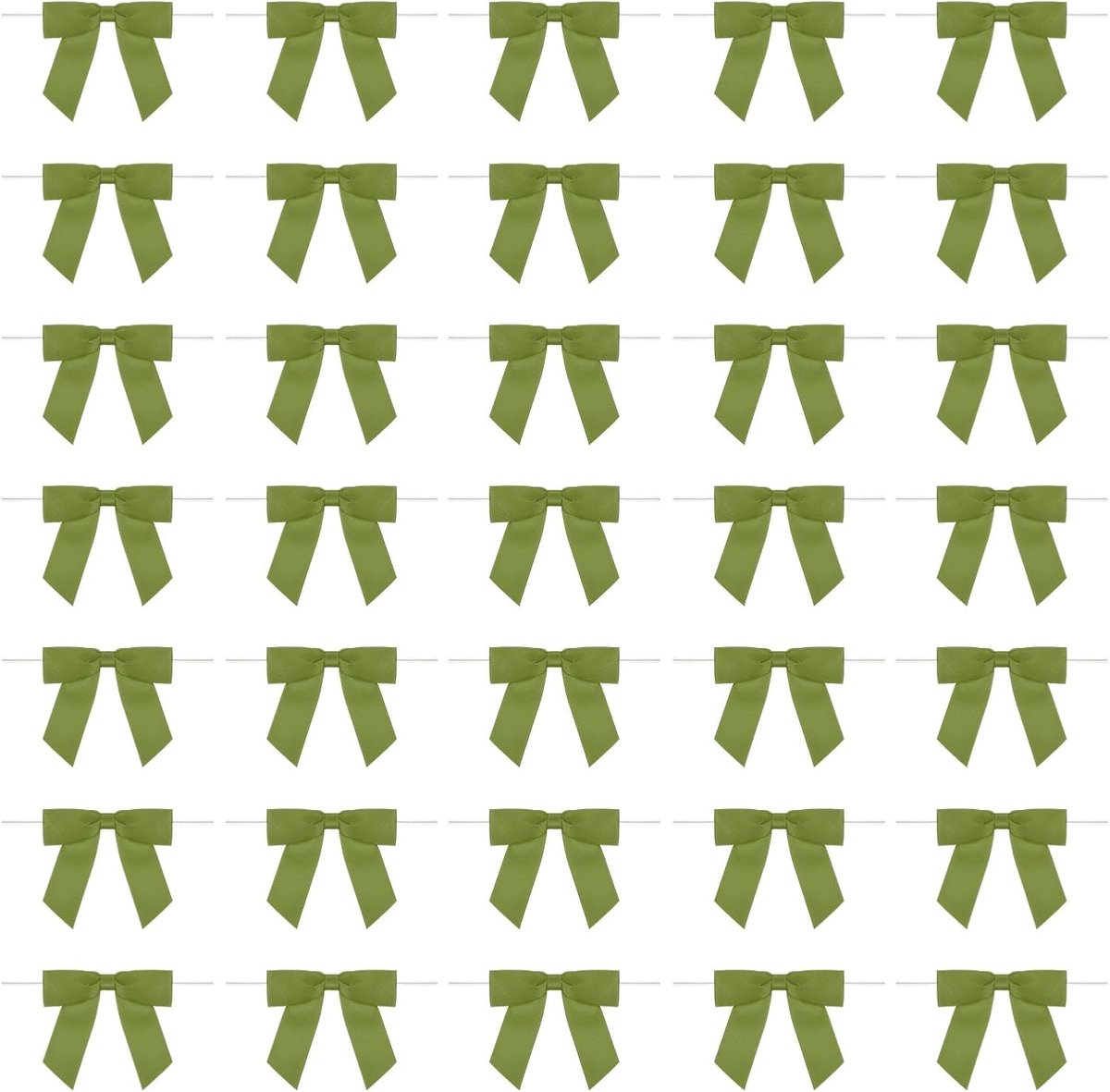 Strikken, 8,9 cm, voorgebonden geschenkstrikken, mini-stof, satijnen lint voor traktatietassen, knutselen, doe-het-zelf bloemen, naaien, bruiloft, verjaardag, feest