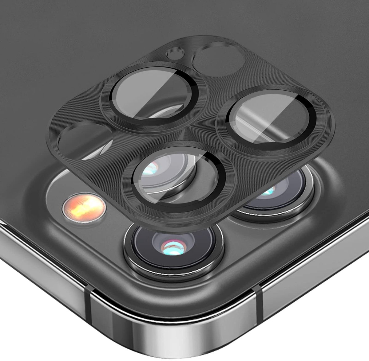 Dailygoods- Lensbeschermer 9H Hardheid - Camera Bescherming - Krasbestendig - Aluminium Frame - Geschikt voor iPhone 14 Pro/Pro Max - Inclusief 1 Beschermfolie - Camerabescherming