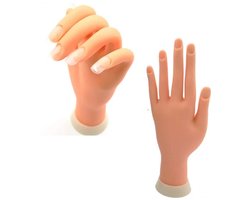 Oefenhand - Nep Handmodel - Manicure Oefenen - Hand voor Nagel Display - Nailtrainer Oefenvinger
