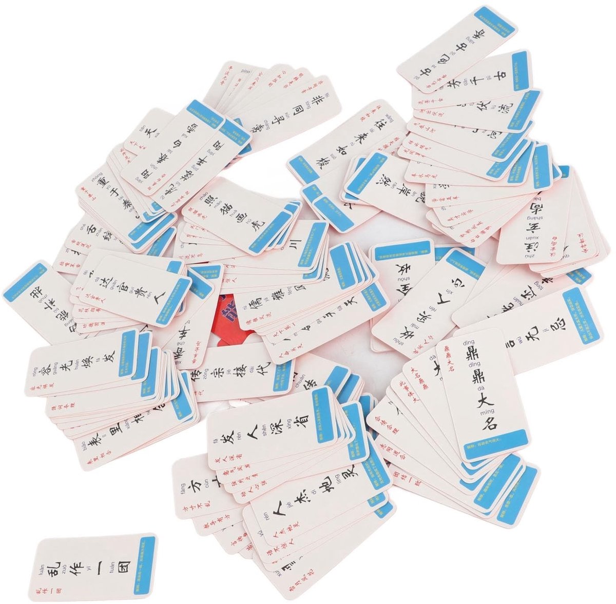 Dailygoods- Flashcards voor Chinees en Pinyin - Duurzaam Karton - Educatief Spel - Voor Kinderen 4-8 Jaar - Verbeter Woordenschat - Ouder-Kind Activiteit - Leerkaarten
