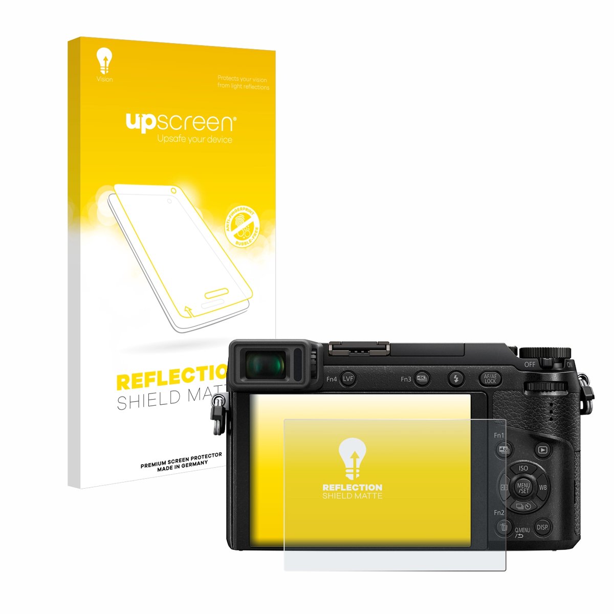 upscreen - Screenprotector voor Panasonic Lumix DMC-GX80 - Folie Beschermfolie anti glare matte