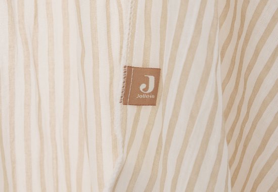 Jollein Baldachin Betthimmel 245cm Stripe - Oatmeal/Hazel — afbeelding 2