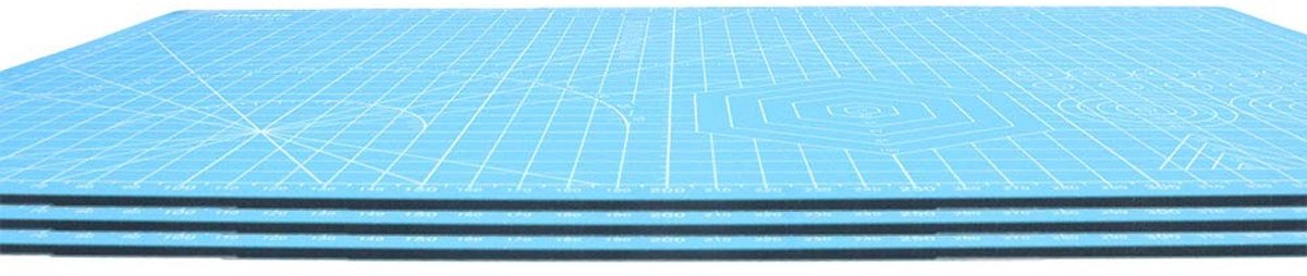Dailygoods- Graveermat A3 - Antislip Knutselmat - Rubber - Scrapbooking - Naaien - Duidelijke Rasterlijnen - Milieuvriendelijk