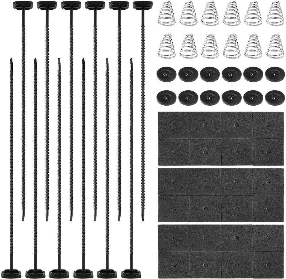 Dailygoods - 3 Sets Montagekit voor Autoventilator met 60 Onderdelen