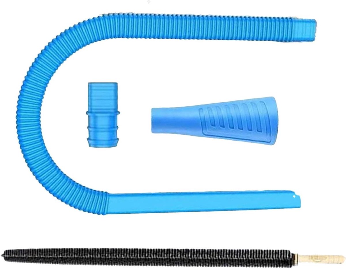 Droger Pluisborstel Vent Cleaner Kit Droger Onderhoud Flexibele Reiniging 80 cm Slang Blauw