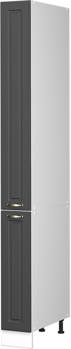 Vicco Apotheekkast Fame-Line, Anthrazit-Gold Landhaus/Wit, 20 cm