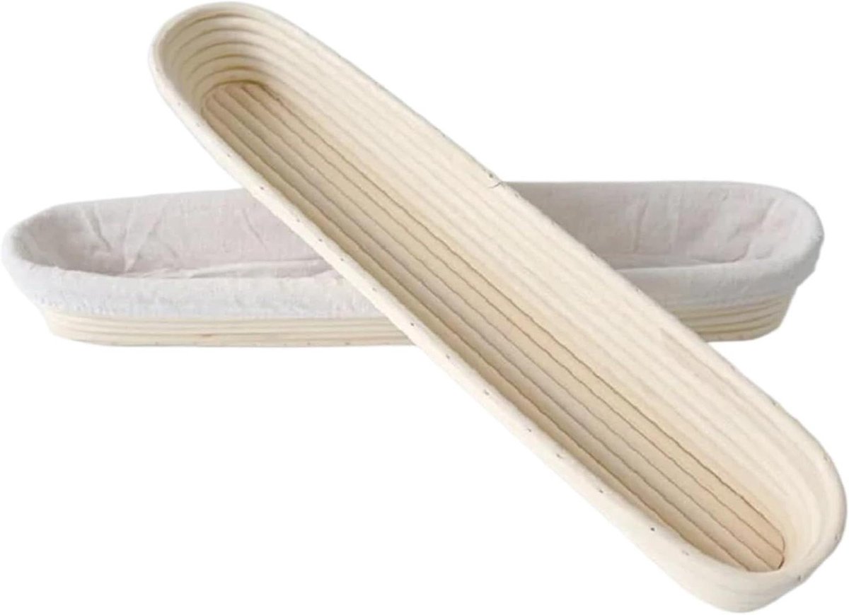 Brood Gistmanden - Rijsmanden deeg - Brood bakken - Natuurlijke materialen - 38 cm - Bruin