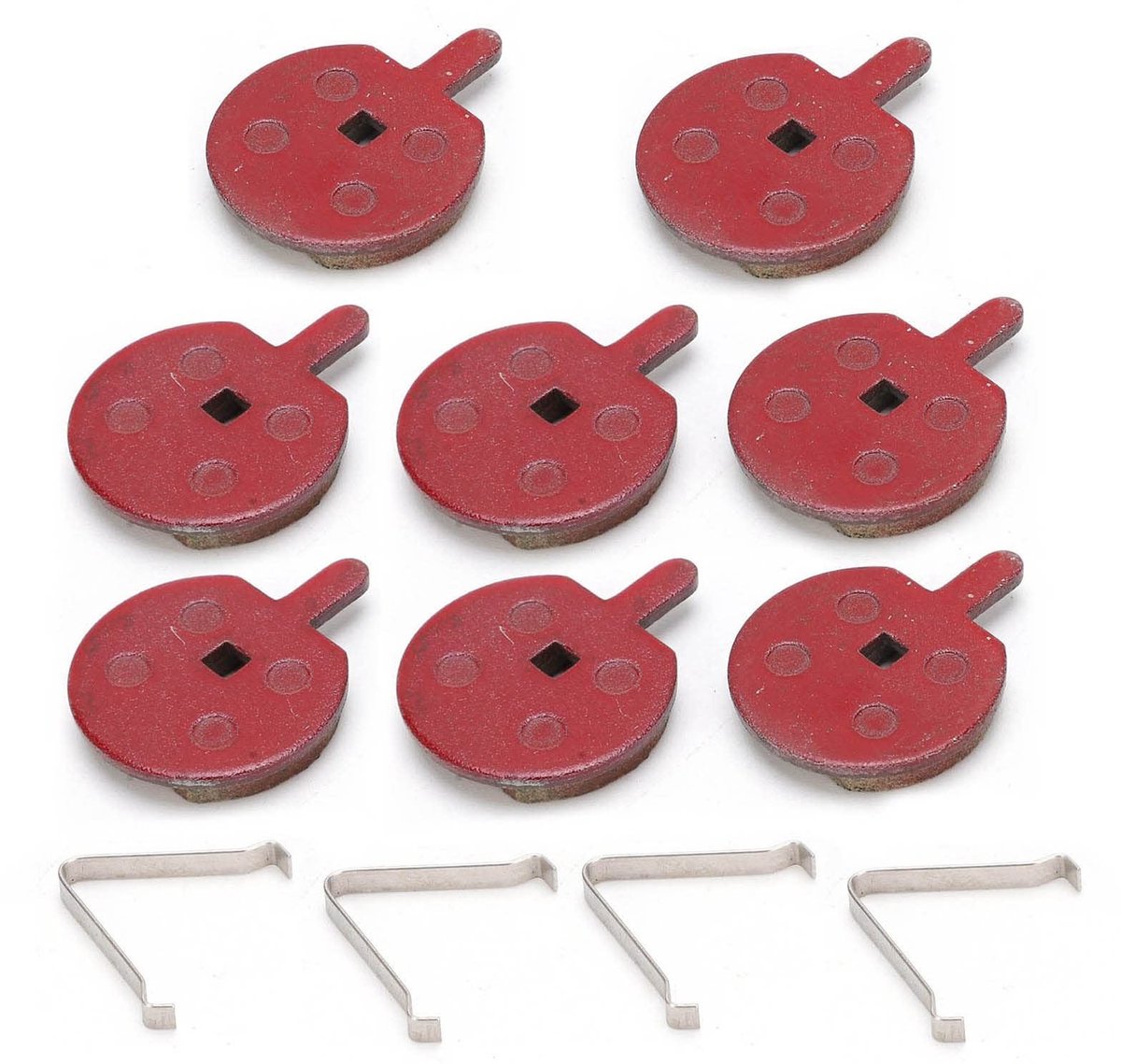 Dailygoods - 4 Paar Semi-Metalen Fiets Schijfremblokken voor Elektrische Fietsen