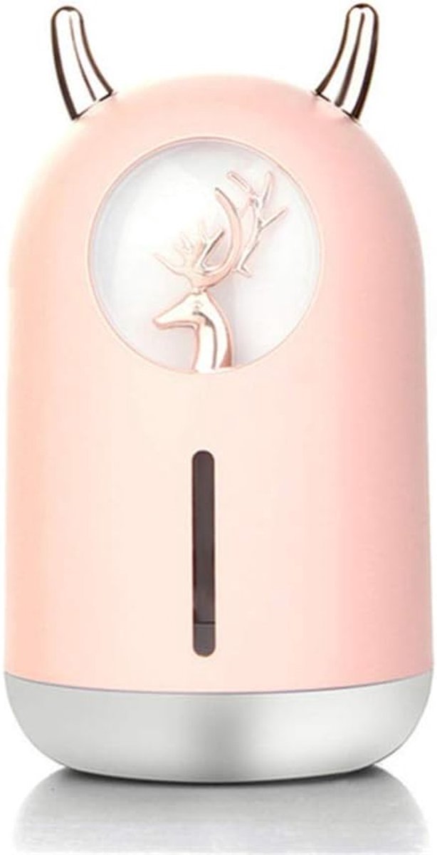 SnelShoppen - 600ml Ultrasonic Humidifier - Aroma Essential Oil Diffuser - Mini USB Luchtbevochtiger voor Thuis, Kantoor, Auto - Compact en Stil