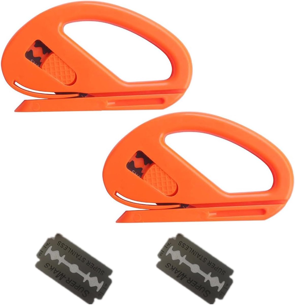 SnelShoppen - Foil Cutter Car, Veilig Vinyl Snijgereedschap, Carbon Fiber Snijknijper, Oranje, Professionele Snijtool met Vervangbare Bladen voor Film