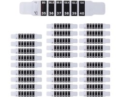 SnelShoppen - Pack van 30 Forehead Thermometer Strips, Zelfklevende Thermometer Stickers, Herbruikbare Temperatuurstickers voor Kinderen en Volwassene