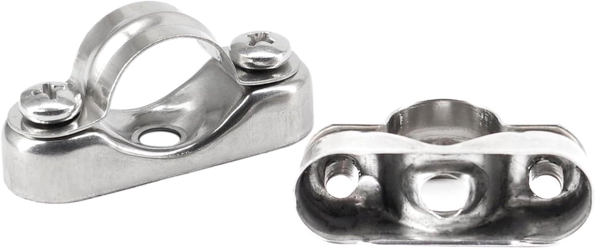 SnelShoppen - 10pcs 25-27mm Wandbeugel Slangklemmen Pijpsteun 304 RVS Slangbanden voor Tuin, Garage en Klusprojecten