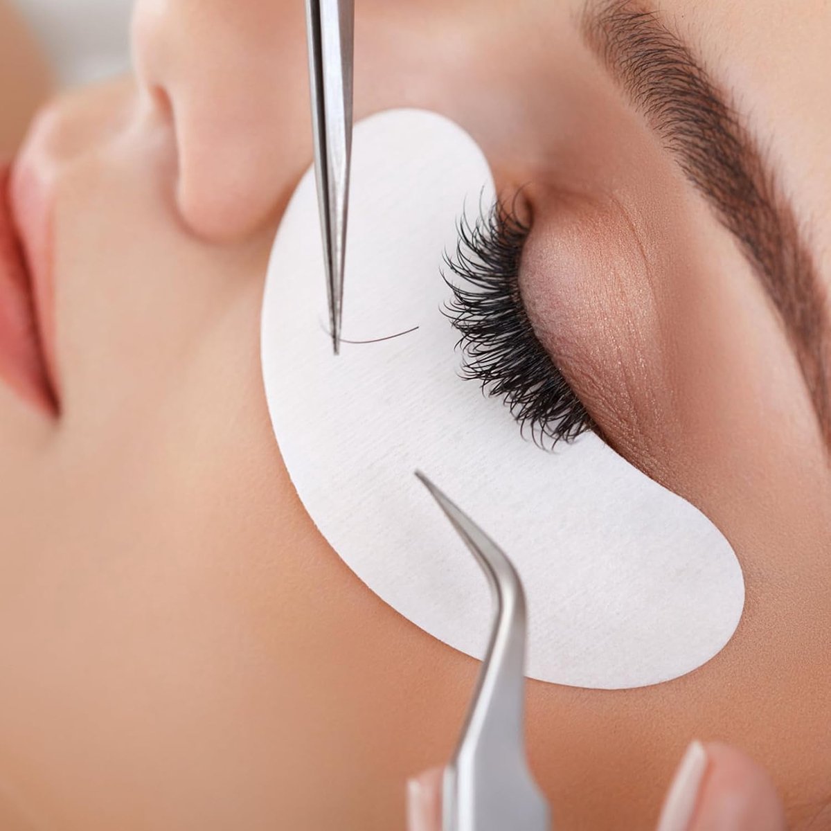 SnelShoppen - Eyelash Extension Pads 50 Pairs Professionele Eye Gel Patches voor Wimperextensions, Comfortabele en Lintvrije Hydrogel Wimperpads, Dubb