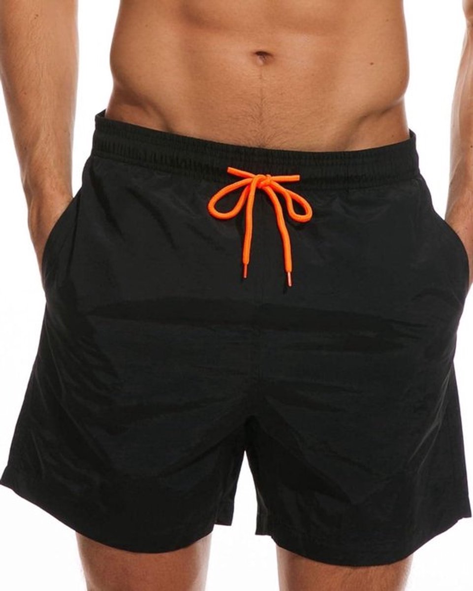 Herenzwemshorts met zakken - Sneldrogende strandshorts met verstelbaar trekkoord